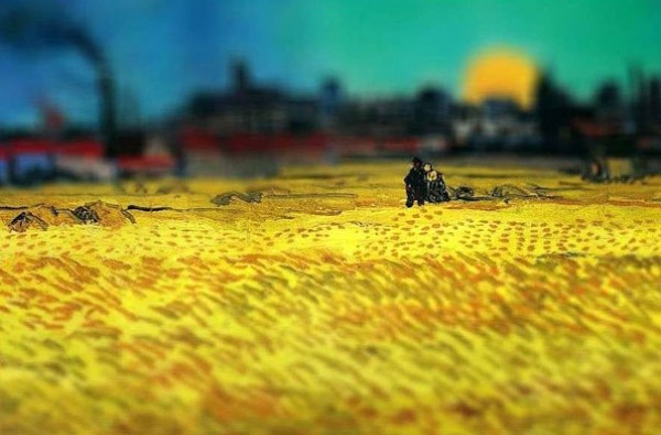 Sunset Wheat Fields Near Arles, 1888