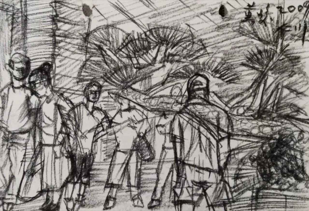 风景大全素描碳铅图片