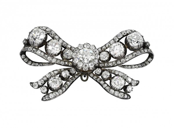 Diamond brooch, 18th century - Royal Jewels from the Bourbon Parma Family - Sotheby's Geneva 14 Nov 2018